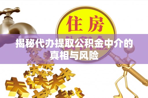 萧县揭秘代办提取公积金中介的真相与风险
